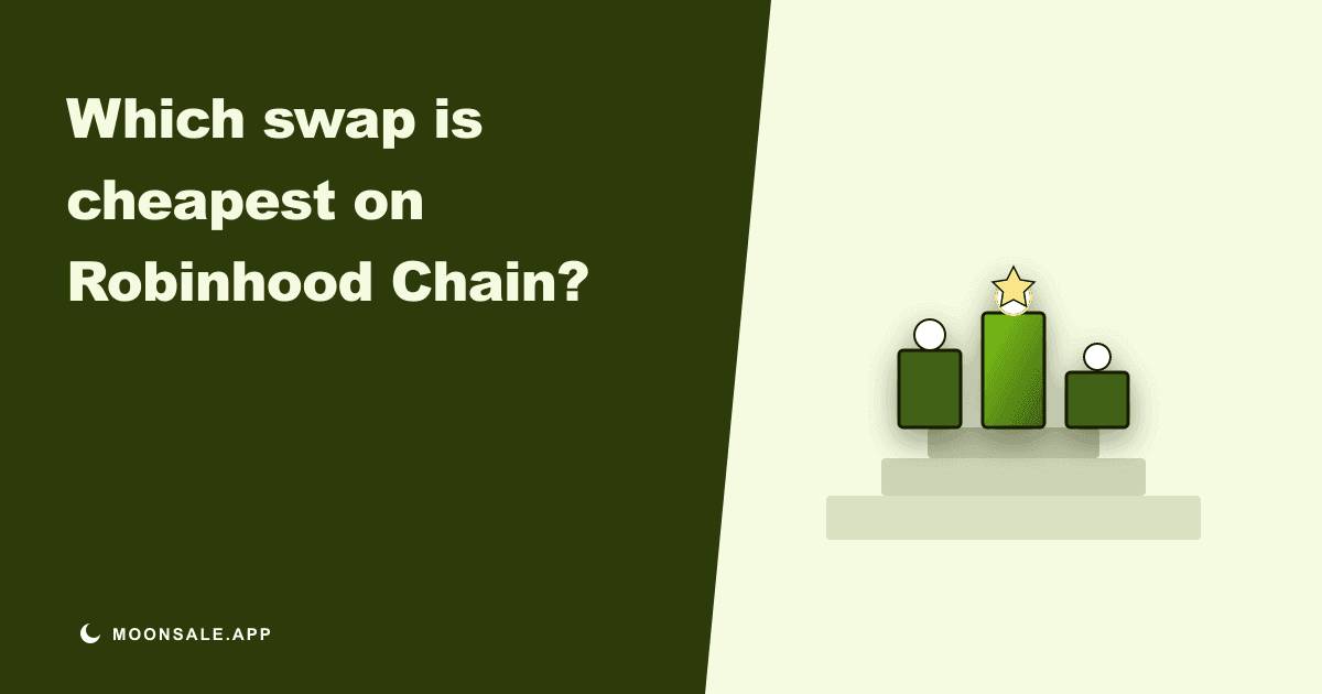 Which Swap Offers the Cheapest Price on Robinhood Chain?